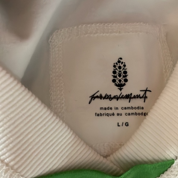 FP Movement by Free People White and Green Tank Top - Picture 5 of 5